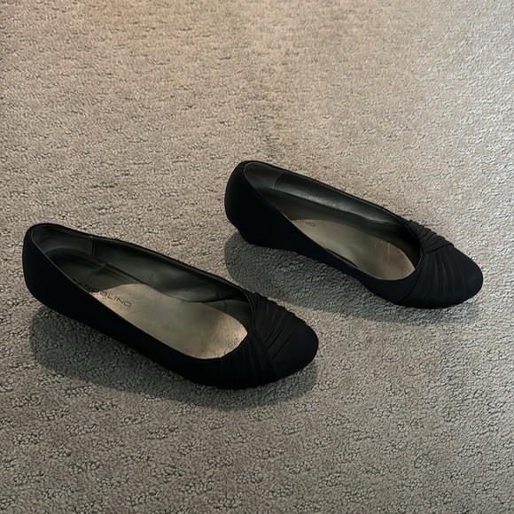 Bandolino black satin ballet flats size 6 - Picture 6 of 6